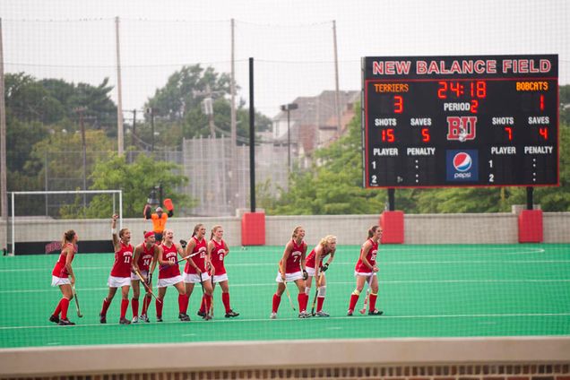 Boston University BU, terriers, womens field hockey, New Balance Field, inaugural game, Ohio University
