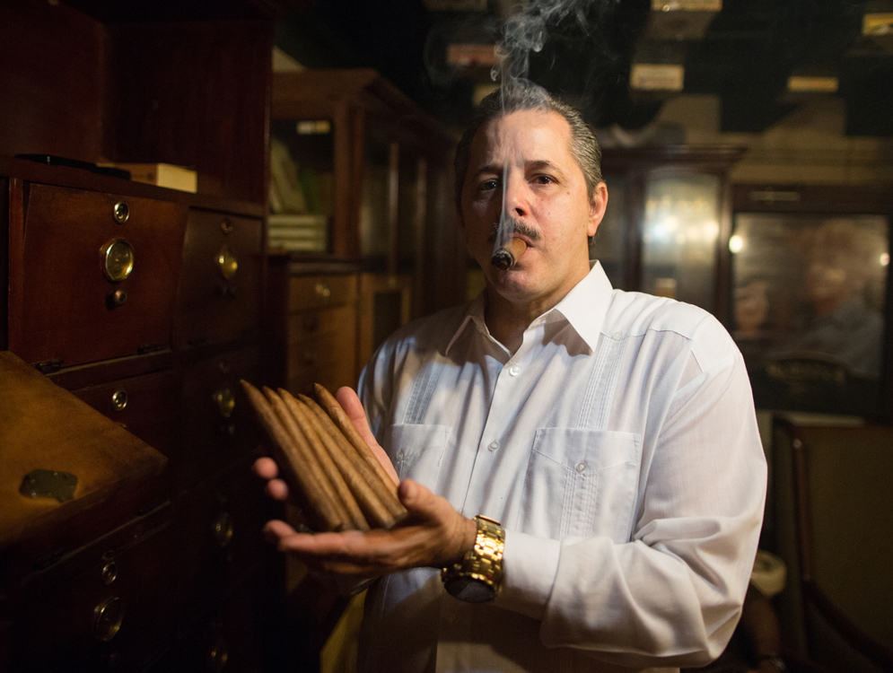 Reynaldo, Casa De La Habana cigar bar, Old Havana, Cuba, photography by Scott Eisen