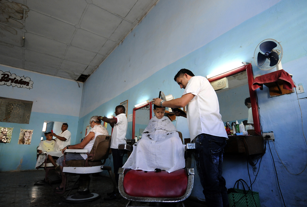 Barber shop, Cardenas Barber shop, Cardenas, Cuba, photography by Michael Cummo