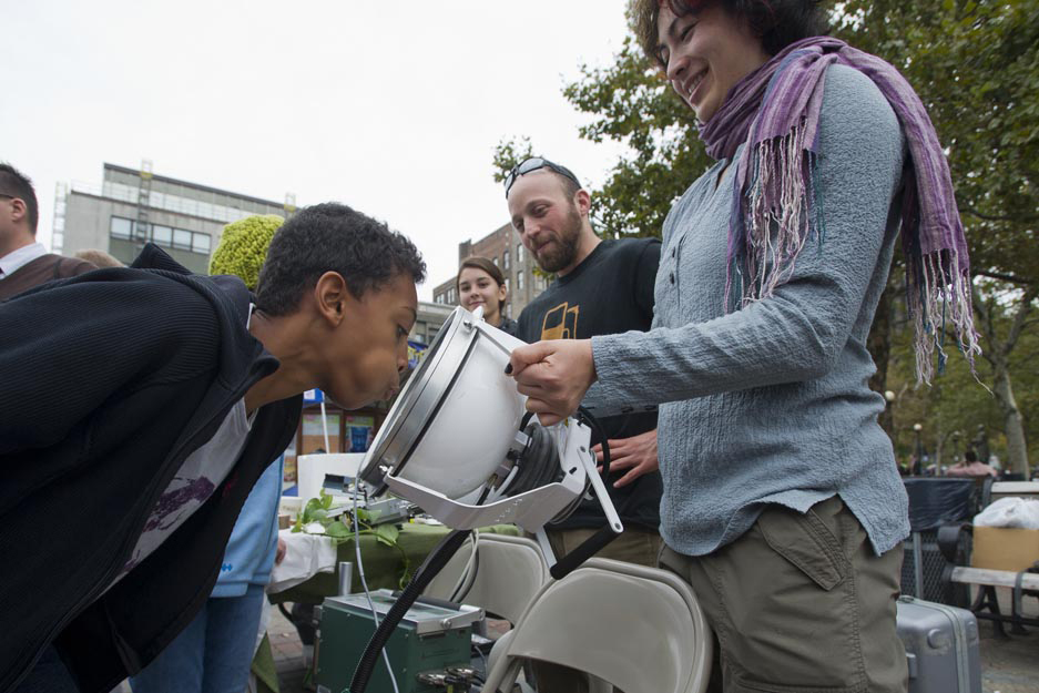 Boston University BU, Carbon Day, Copley Plaza, carbon dioxide output, The Learning Project, Advocates for Literacy in Environmental Science