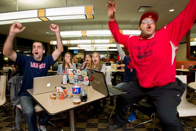 Boston Red Sox win World Series 2013, Boston University, Kenmore Square, Fenway Park