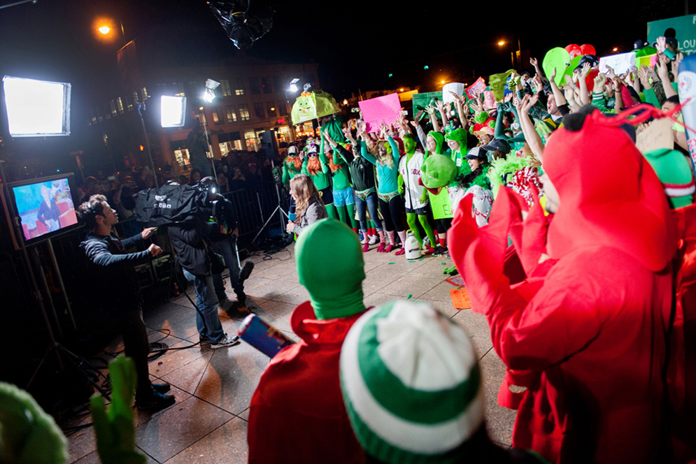 Ellen DeGeneres Show, Marsh Plaza, Boston University, BU