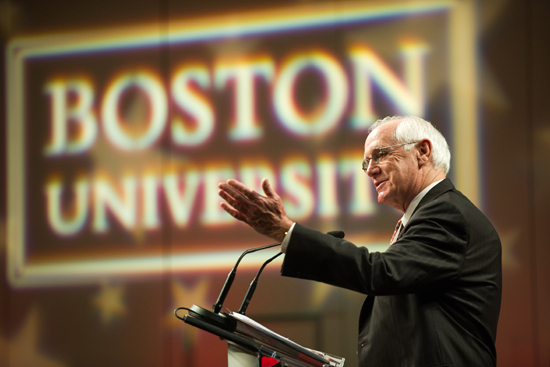 Jack Parker, Boston University, BU, men's ice hockey coach, Alumni Weekend 2013, Best of BU Award