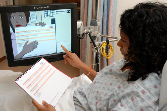 Project RED virtual patient advocate Boston University School of Medicine BUSM, Boston Medical Center BMC, professor chair of family medicine Brian Jack, project Red, Drucker Award, hospital discharge plan avatar