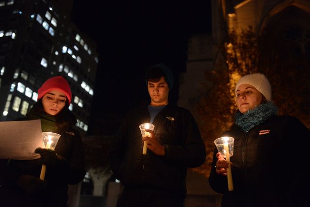 Boston University BU, transgender awareness week, vigil, marsh plaza
