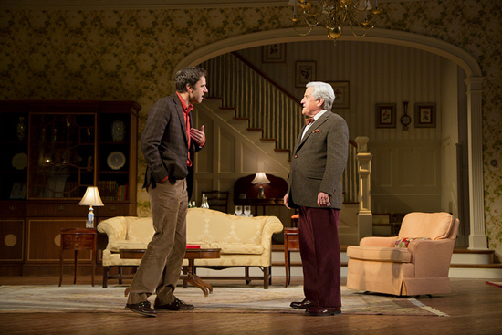 Huntington Theatre Co. production of The Cocktail Hour, James Waterston and Richard Poe James Waterston and Richard Poe, Huntington Theatre Company, The Cocktail Hour by A. R. Gurney