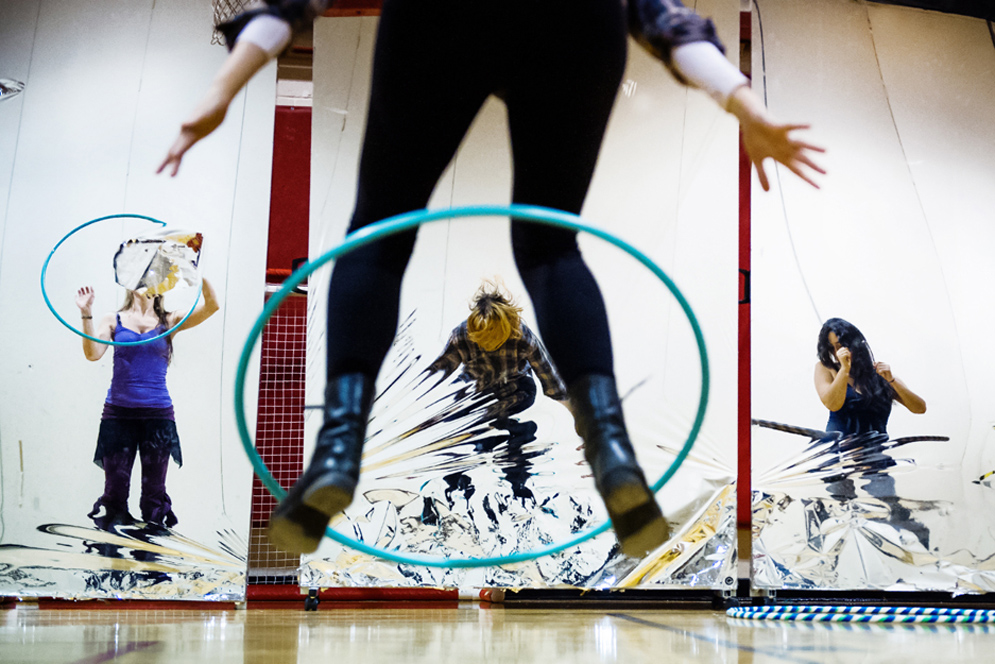 Boston University BU, SAC Gym, hula hoop