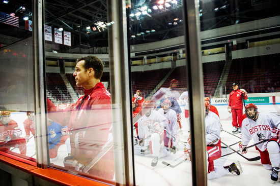 David Quinn, head coach, Boston University, BU Terriers, men's ice hockey