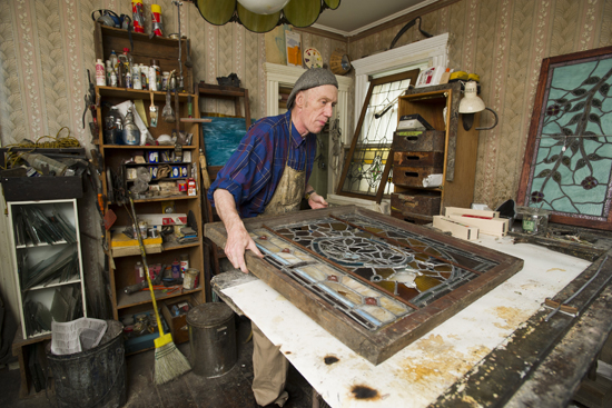 Boston University BU, College of General Studies CGS, Peter Ureneck, stained glass restoration