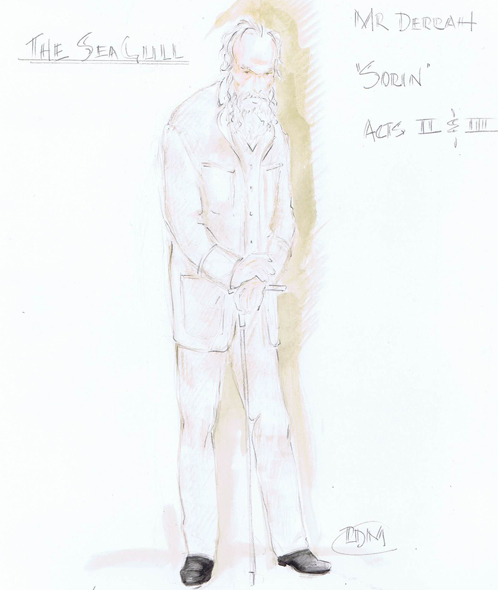 Boston University BU, Huntington Theatre, Anton Chekhov The Seagull directed by Maria Aitken , costume design by Robert Morgan