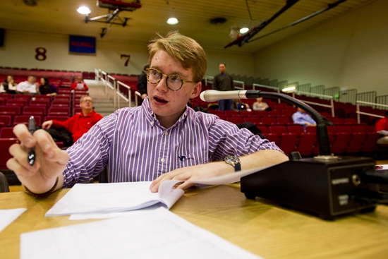 Connor Lenahan, Unbreakable blog, BU Terriers announcer, BU Athletics, Boston University College of Communication, COM, sports journalism major, disabled students, campus accessibility