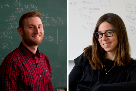 Boston University BU, College of Arts and Sciences CAS, Sloan Fellow award recipients Hared Weinstein mathematics and statistics assistant professor, Sharon Goldberg assistant professor of computer science