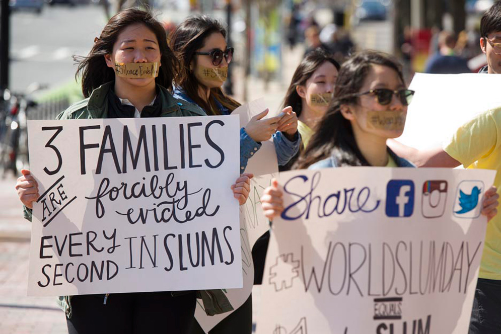 Boston University BU, World Slum Day, april 10, The Supply Education Group BU chapter, #silenceendsnow, #worldslumday