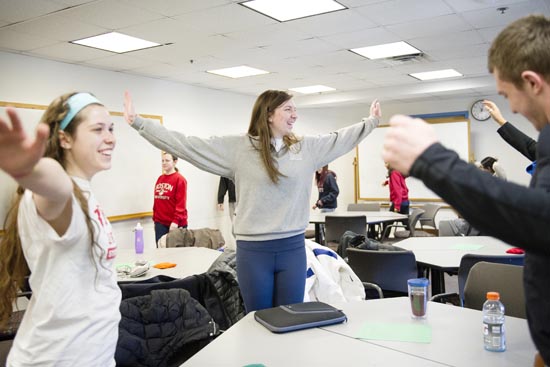 Boston University BU, School of Education SED, movement education course, elementary and special education teachers, lecturer Sara Benes