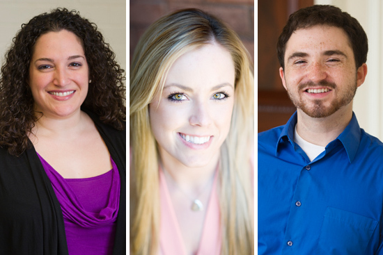 Christina Coviello, Boston University Student Supervisor of the Year, Chelsey Lemaster, Boston University Graduate Student Employee of the Year, Andrew Parlato, Boston University Undergraduate Student Employee of the Year