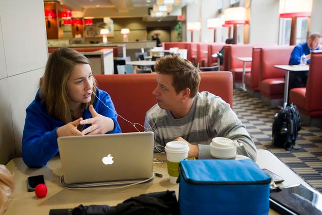 Boston University BU, George Sherman Union dining hall, video editing, disability inclusion awareness