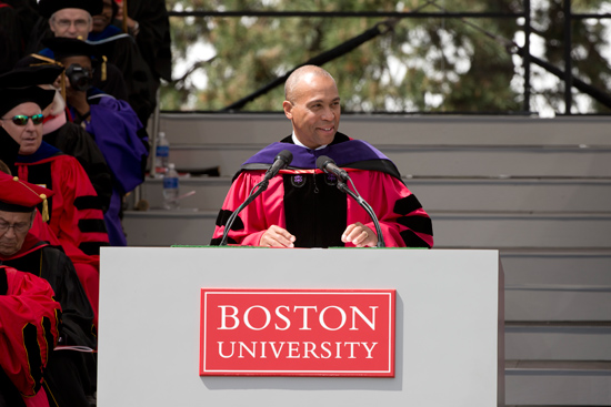 Massachusetts Governor Deval Patrick, 141st Boston University Commencement, Class of 2014