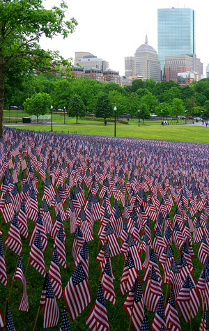 Memorial Day, Flag Garden Boston Commons