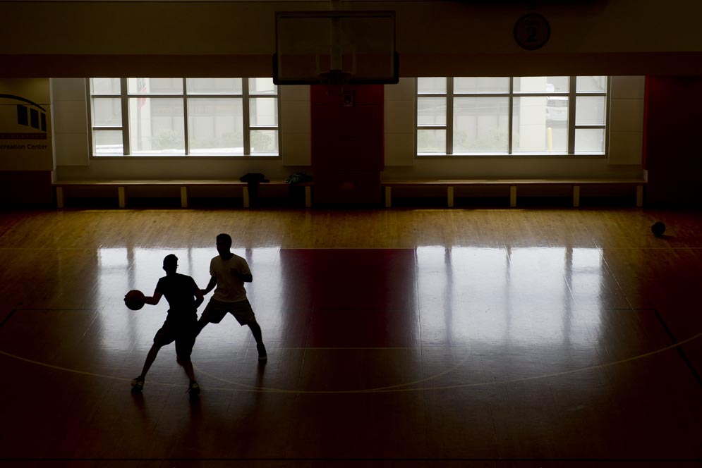 Boston University Fitness and Recreation Center, FitRec, basketball court, gym