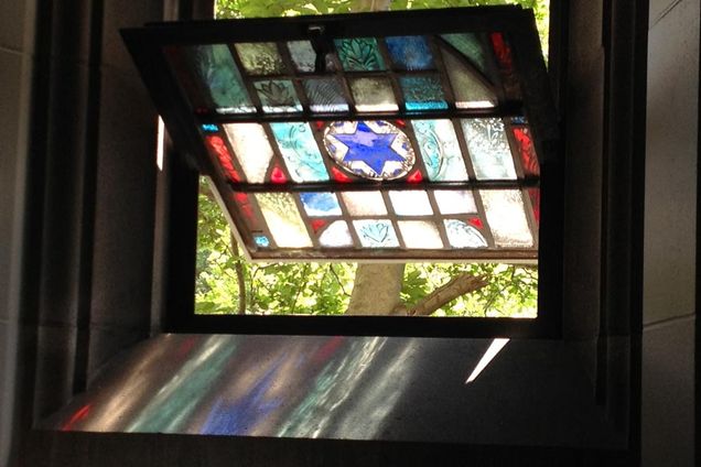 Boston University BU, stained glass