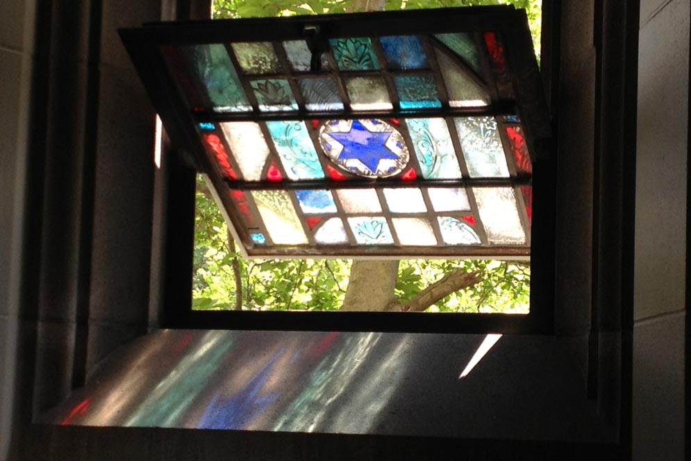 Boston University BU, stained glass