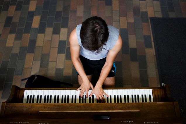 Boston University BU, George Sherman Union Link GSU, piano playing, play me i'm yours