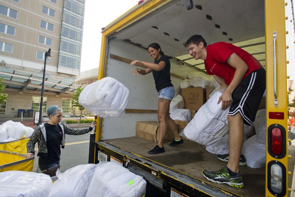 Boston University BU events and conferences, orientation, linens, Student Village two StuVi2
