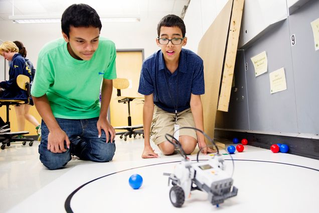 Boston University BU, College of Engineering ENG, UDesign Workshop, real world coding, robots, programming, middle school students