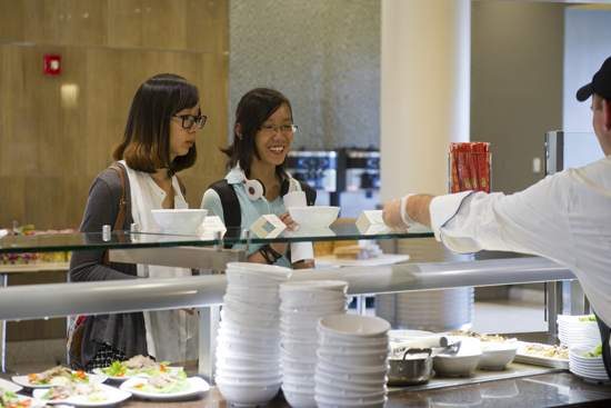Boston University BU dining services, culinary institute of arts CIA, asian cuisine foods, dining halls