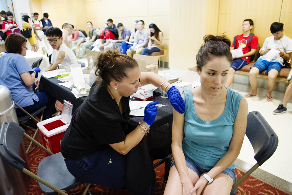 Boston University BU, Student Health Services SHS, immunization clinic 