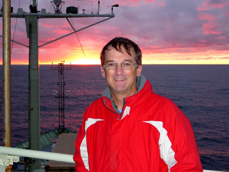 Richard Murray, Directory of the National Science Foundation Ocean Science Division, on board the research vessel Knorr