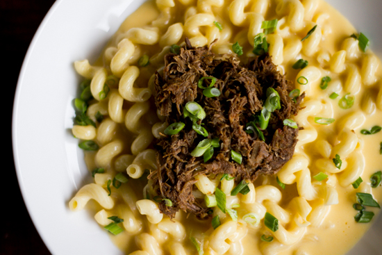 The Shortrib Mac and Cheese ($13) comes with a generous portion of meat.