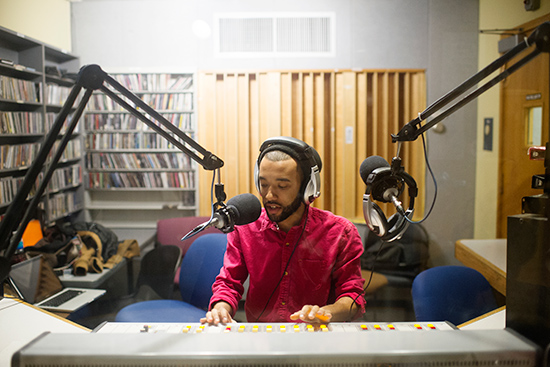 WTBU station manager D. J. Rock