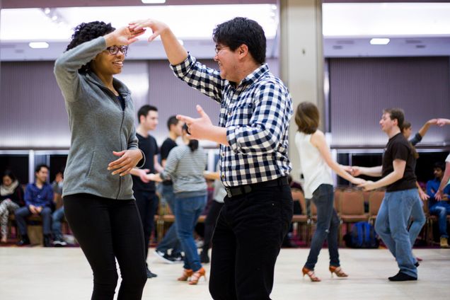 BU Ballroom dancing with Amali Chung and Yoshua Seidner