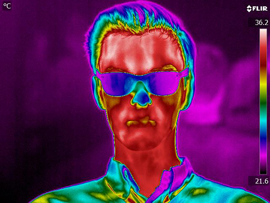 Thermal photograph created by CFA students at Boston University