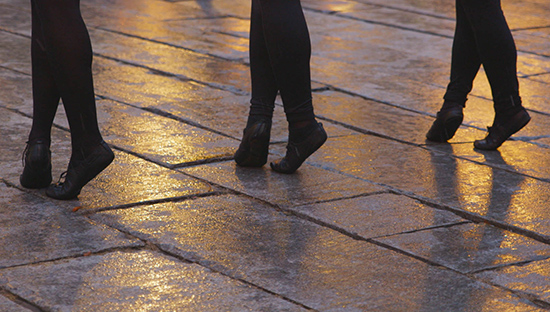 Step About Boston Irish step dancing group at Boston University