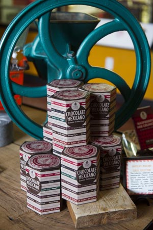 Goods at Taza chocolate factory shop February 26, 2014.