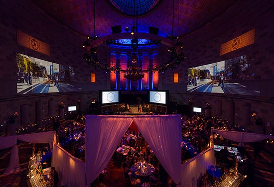 elevated view of the Campaign for Boston University Gala