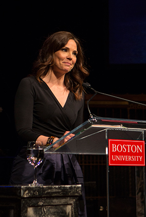 Erica Hill at the Campaign for Boston University Gala