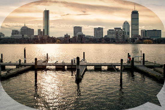 Boston, Charles River, Sunset