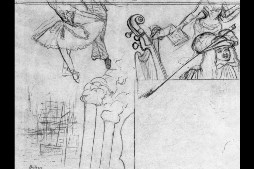 Degas’ Study for the Programme de la soirée artistique du 15 juin 1884