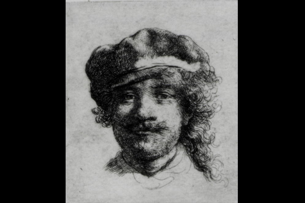 Rembrandt’s Self Portrait, a postage stamp–sized ink on paper, was stolen from the Dutch Room.