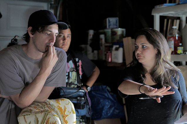 Maureen Bharoocha directs the short film Movie Mind Machine, with director of photography John Hale