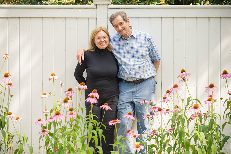 Gail Carpenter and husband Steve Grossberg at their home