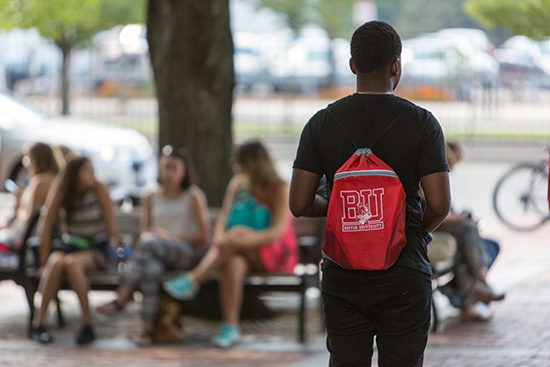 Students on Campus BU Boston University