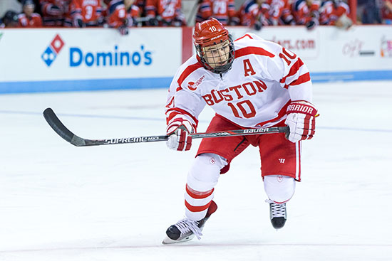 BU Terriers ice hockey player Danny O'Regan