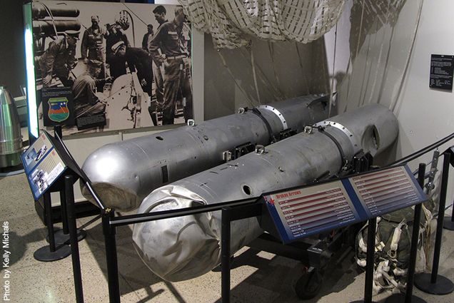 Mark 28 Hydrogen Bombs recovered from Palomares, Spain. Photo by Kelly Michals