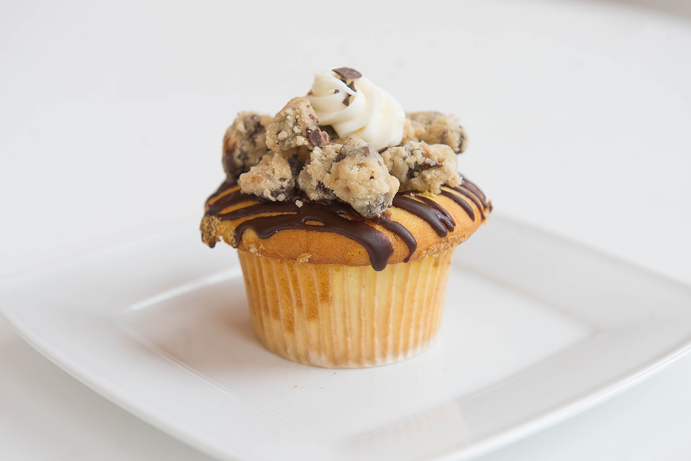 Chocolate Chip Cookie Dough Cupcake at Rize Bakery