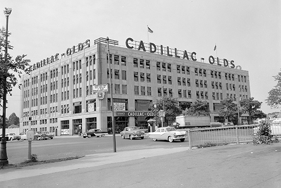 The Cadillac-Olds Building on Commonwealth Avenue