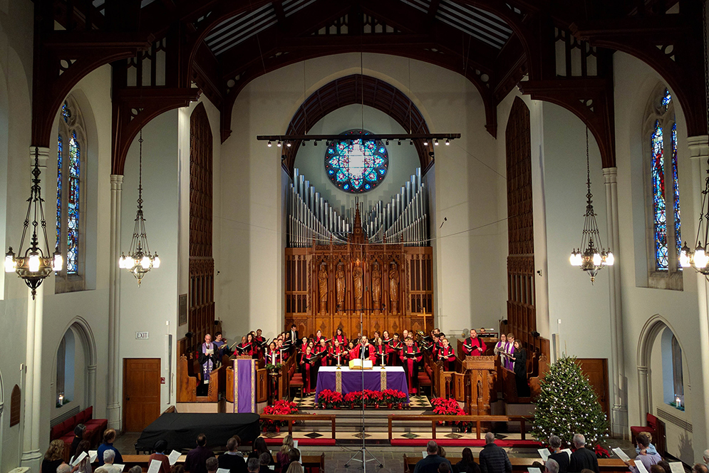 The 42nd Annual Service of Lessons and Carols at Marsh Chapel December 13, 2015. Photo by Cydney Scott